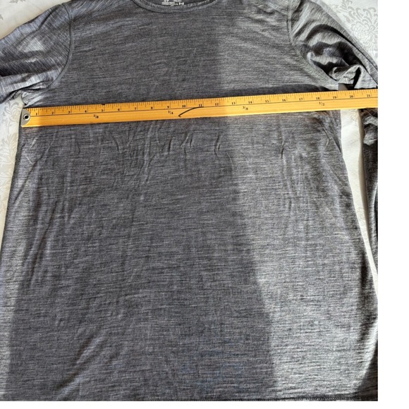 TRUE NORTH 100 Merino Wool Long Sleeve Base Layer Womens Small Grey - Picture 10 of 11